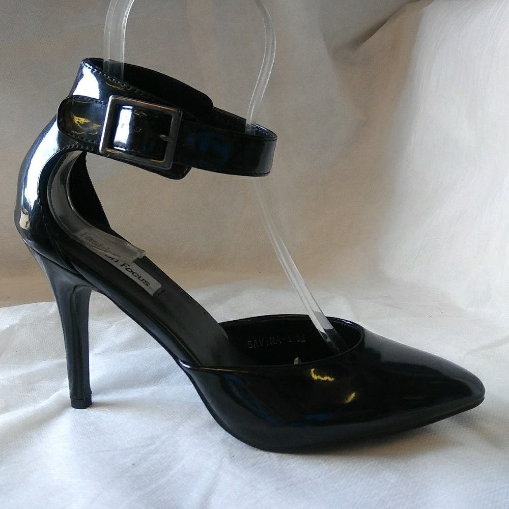 Patent Leather Black Heels